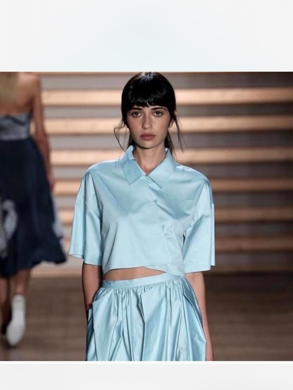 Tibi Light Blue Button-Down Shirt